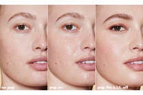 Cari Skin Before and After Apply Jelly Pop Dew Primer