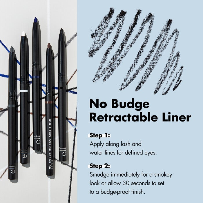 No Budge Retractable Eyeliner, Black