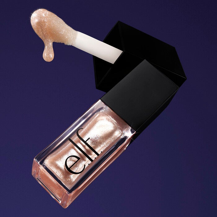 Glow Reviver Champagne Lip Oil with Gold Pearl Sparkle