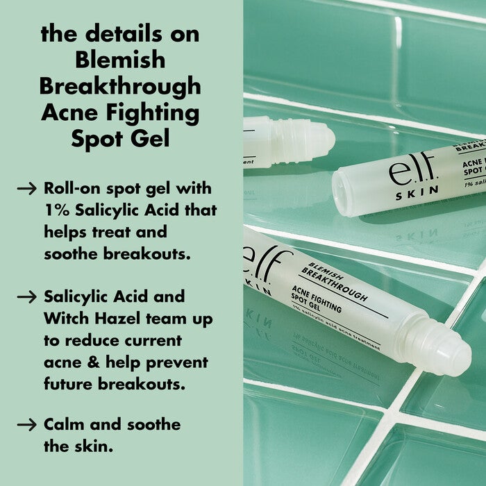 Roll on acne spot gel with 1% salicylic acid