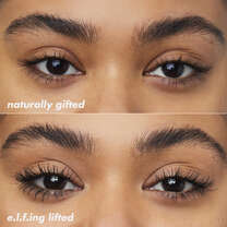 Before and After Applying Brow Gel for Laminated Brow Look