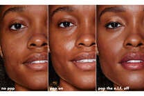 Before and After Applying Jelly Pop Primer