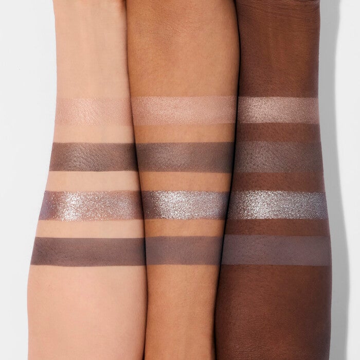 Total Smokeshow Gray Eyeshadow Palette Arm Swatches