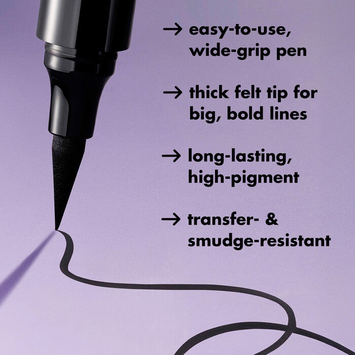 Wide Glide Eyeliner Pen, Blackest Black