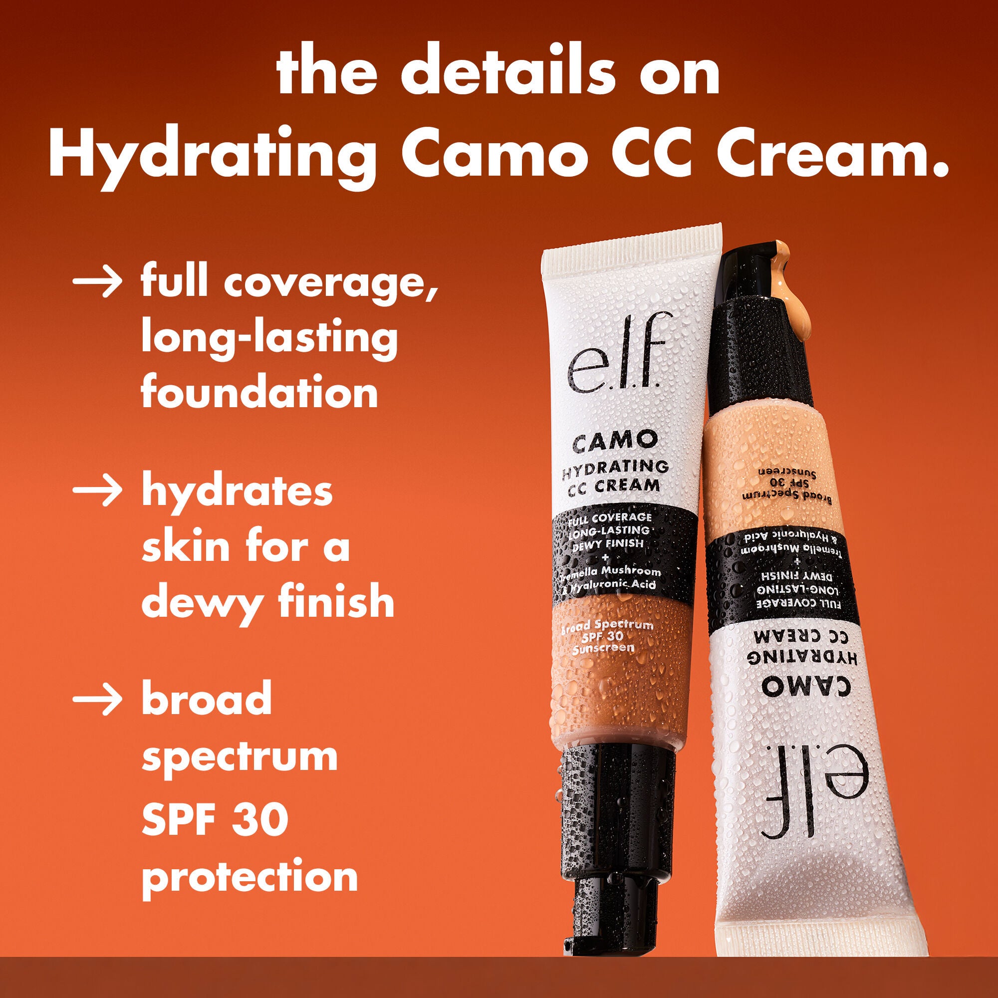 Camo Hydrating CC Cream SPF 30 | e.l.f. Cosmetics