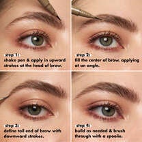 Holy Strokes Micro-Fine Brow Pen, Neutral Brown
