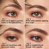 Holy Strokes Micro-Fine Brow Pen, Neutral Brown