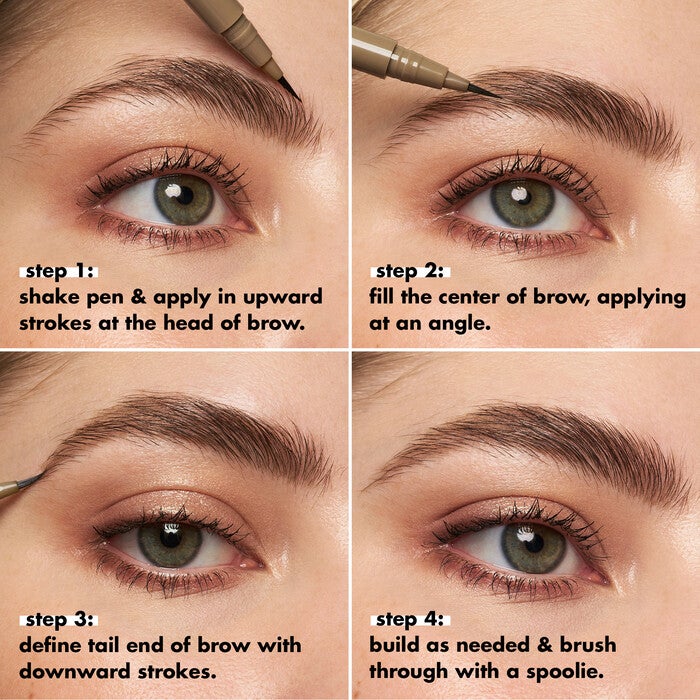 Holy Strokes Micro-Fine Brow Pen, Neutral Brown