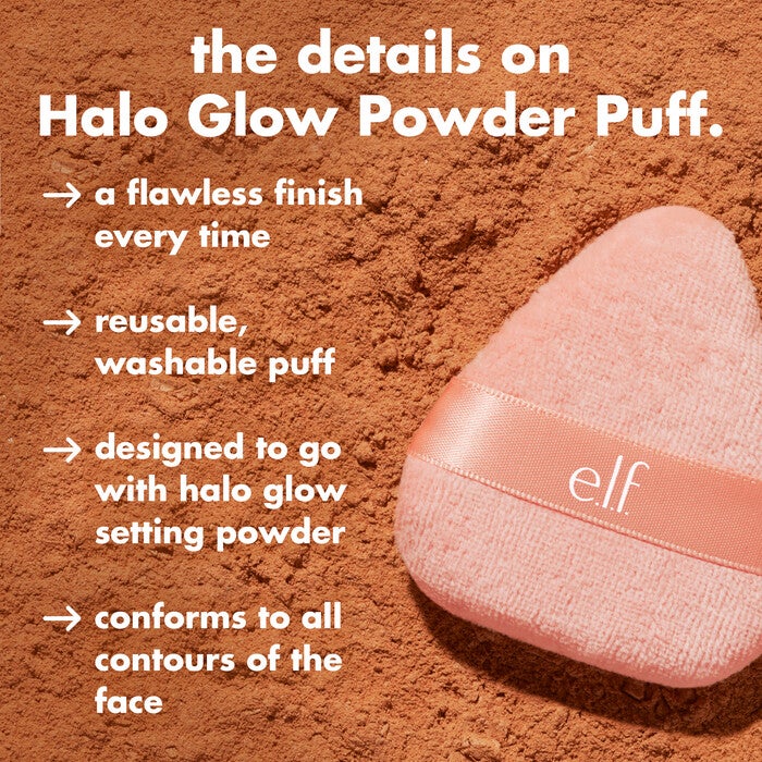 Triangle Powder Puff Conforms to All Contours of the Face