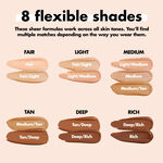 halo glow liquid filter booster education dewy all skin tone range shade finder