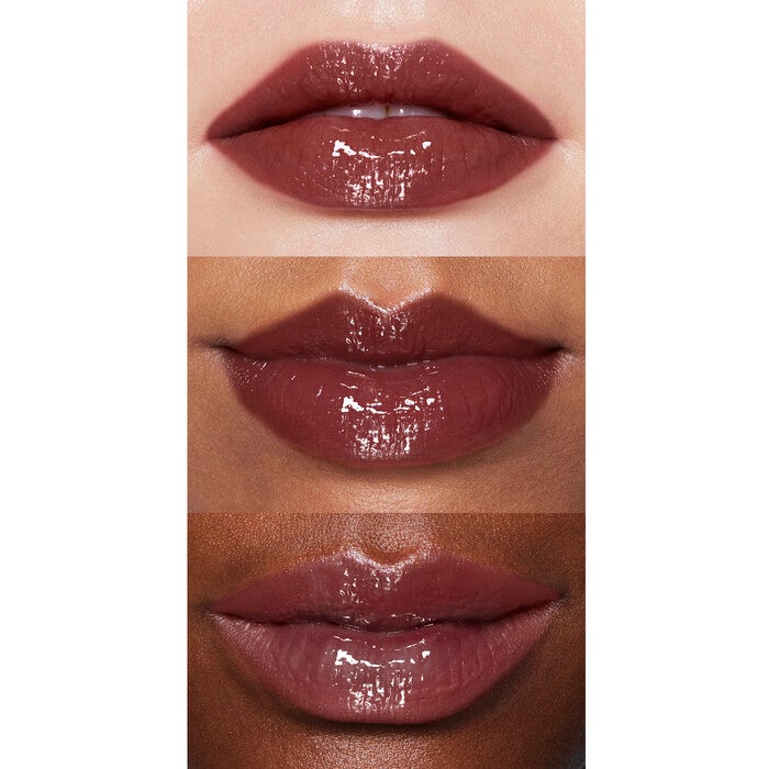 Black Cherry Lip Gloss on Lips