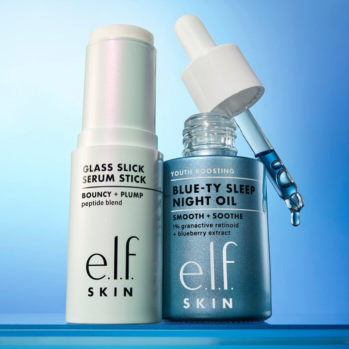 Pair Glass Slick Serum with e.l.f. Blue-ty Sleep Night Oil