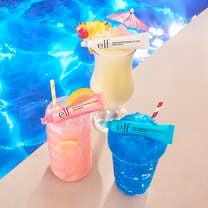 Glow Reviver Melting Lip Balm, new shade! Blue Razz Slushy - Sheer Bright Blue w/ Blue + Pink Shimmer