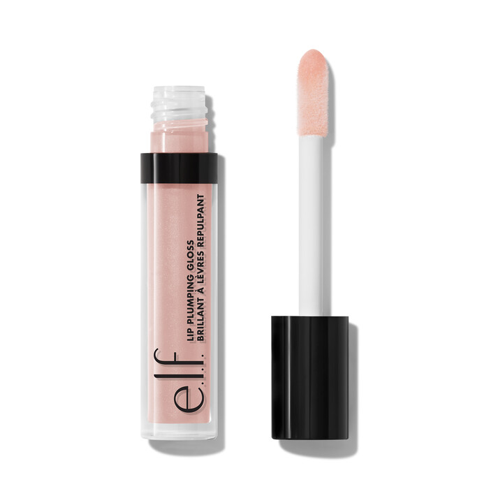Lip Plumping Gloss, Pink Cosmo - Pale beige-pink shimmer