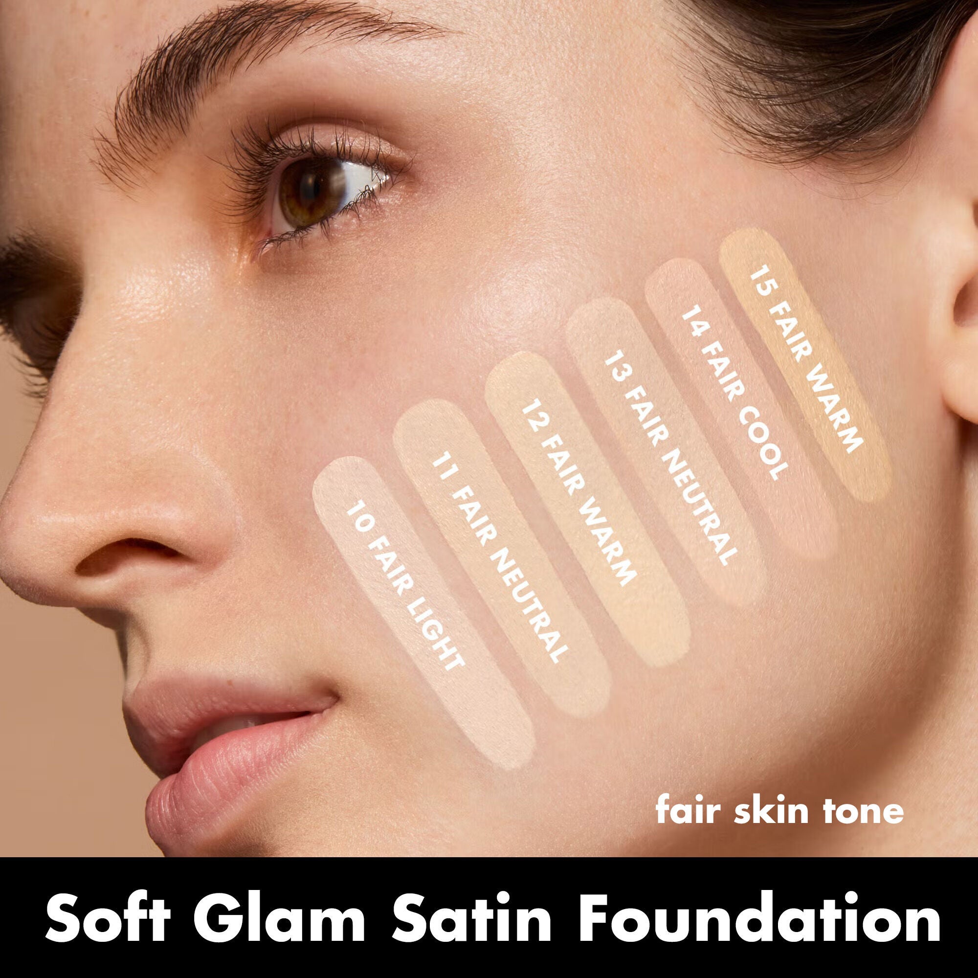 Soft Glam Satin Foundation, 10 Fair Cool - fair with cool undertones