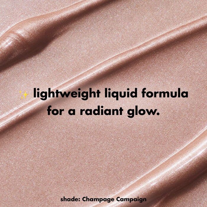 Champagne Campaign Liquid Highlighter Texture Swatch