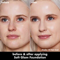 Soft Glam Satin Foundation, 14 Fair Cool - fair with cool undertones