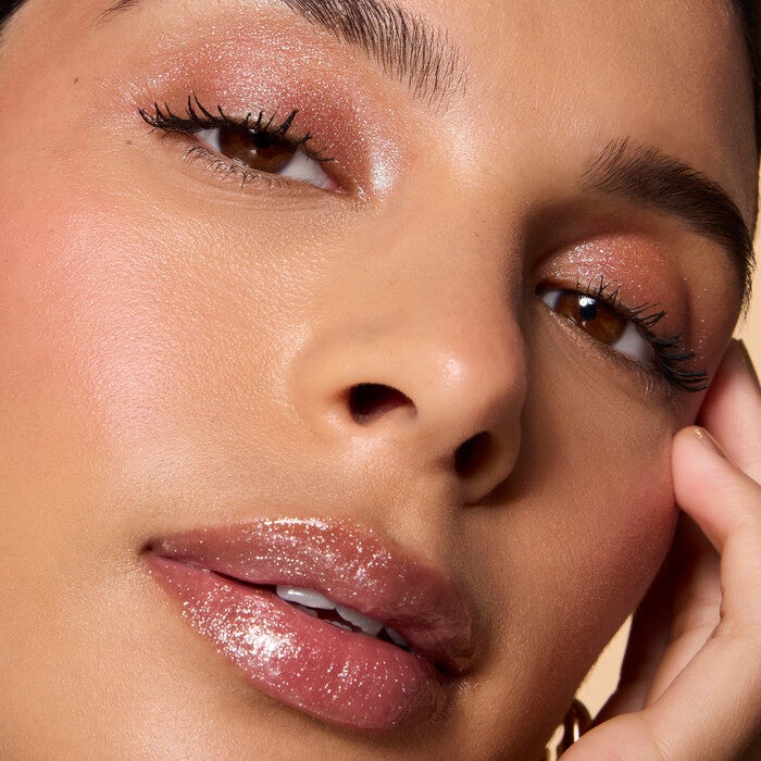 Model Wearing Straight Fire Eyeshadow