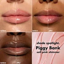 Plumping Lip Oil Piggy Bank Soft Pink Shimmer Lip Chart