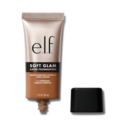 Soft Glam Satin Foundation, 50 Deep Warm - deep with warm undertones