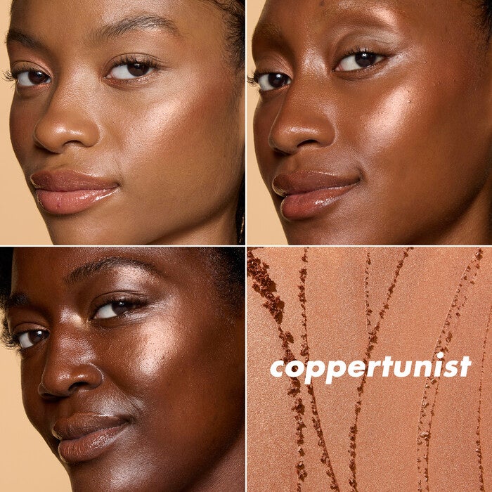 e.l.f.'s Halo Glow Powder Highlighter in Copper Skin Tone Chart