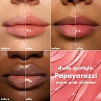 Warm Pink Shimmer Plumping Lip Oil Papayarazzi Lip Chart
