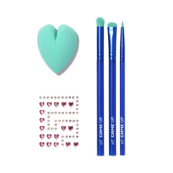 Game Up Makeup Brushes, Sponge and Jewels