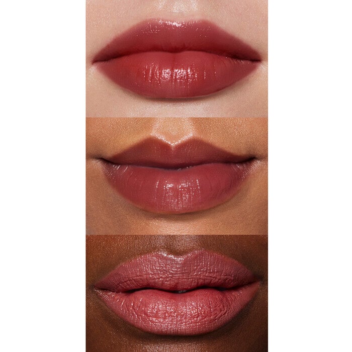 Standing Ovation Satin Lipstick on Lips