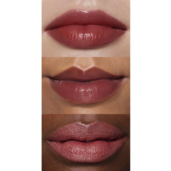 Standing Ovation Satin Lipstick on Lips