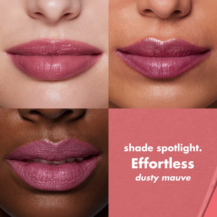 O FACE Satin Lipstick, Effortless - Dusty Mauve