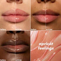 Peach Shimmer Plumping Lip Oil  Apricot Feelings Lip Chart