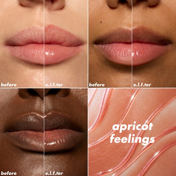 Peach Shimmer Plumping Lip Oil  Apricot Feelings Lip Chart