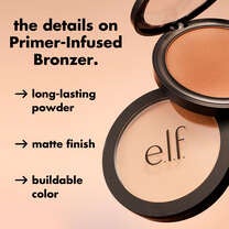 Primer-Infused Matte Bronzer, Catching Rays - Medium