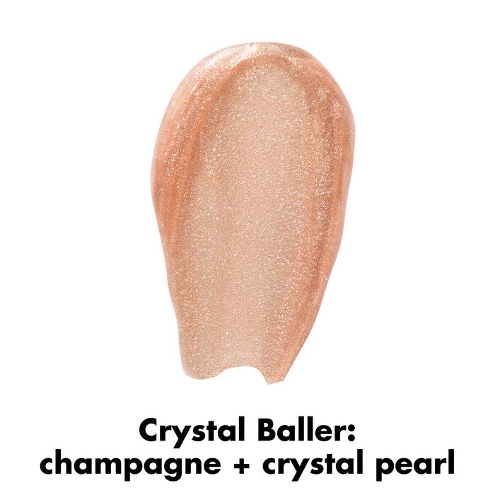 Crystal Baller Glimmer Lip Oil Swatch