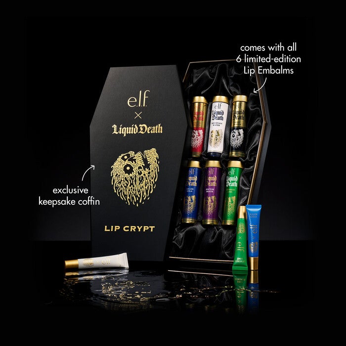 e.l.f. x Liquid Death Lip Balm Crypt Vault