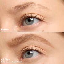 Eyebrows Before and After Applyig Micro-Fine Brow Pencil