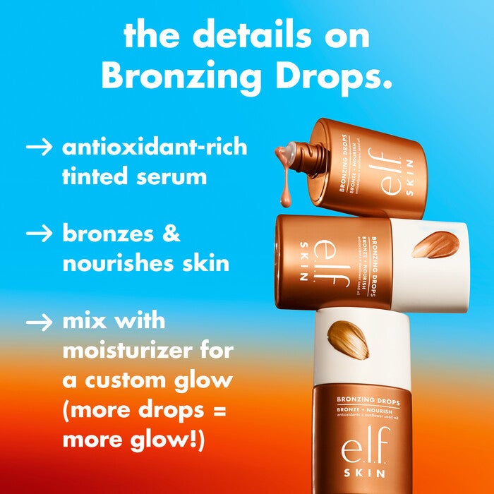 Bronzing Drops, 2 - Pure Gold with Yellow Gold Shimmer - Light to Tan Skin Tones