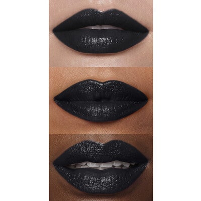 O FACE Satin Lipstick, All Night - Black