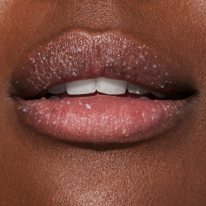Lips After Applying Strawberry Lip Exfoliator 