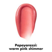 Papayarazzi Warm Pink Shimmer Plumping Lip Oil Swatch