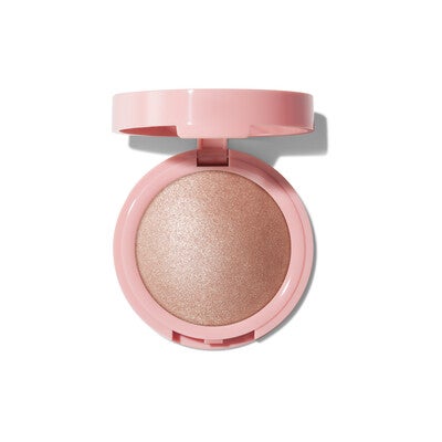 Halo Glow Silky Powder Highlighter, Halo Glow Powder Highlighter with Micro-Shimmer - Rose Gold