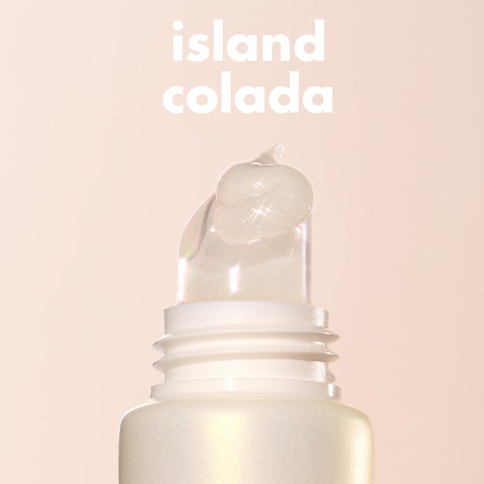 Glow Reviver Melting Lip Balm, new shade! Island Colada - Sheer Milky White w/ Gold Pearl