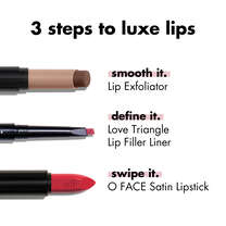 O FACE Satin Lipstick, No Regrets - Blue Red