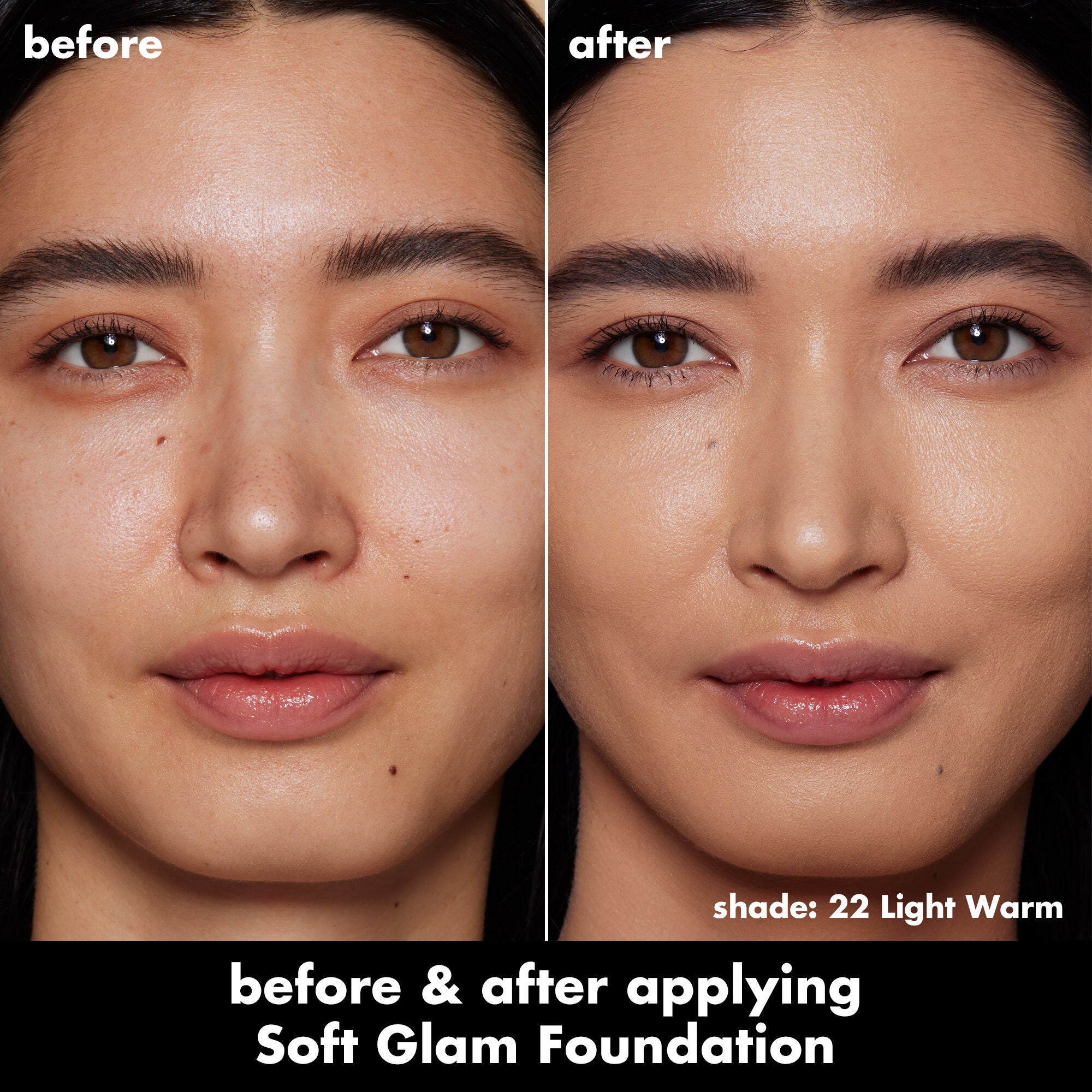 Soft Glam Satin Foundation, 22 Light Warm - light with warm undertones