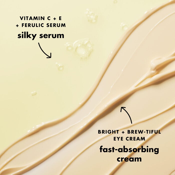 Vitam C + E + Ferulic Silky Serum and Eye Cream Textures