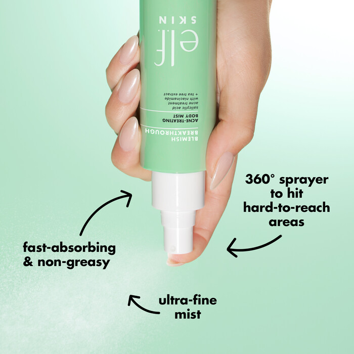 Face and Body Mist Sprayer Can Hit Hard to Reach Areas
