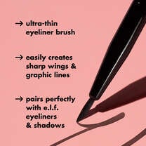 Thin Eyeliner Brush Easily Creates Sharp Wings and Graphic Lines