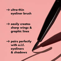 Thin Eyeliner Brush Easily Creates Sharp Wings and Graphic Lines