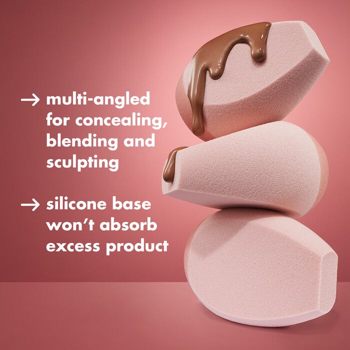Halo Glow Angled Silicone Face Sponge, 