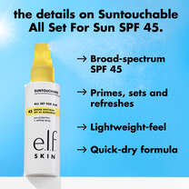 SPF Setting Spray Primes, Sets, and Refreshes
